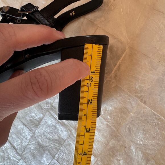 Vaneli Rockstud Heels studded strappy sandals NEW Midge black leather $175 - Picture 13 of 13